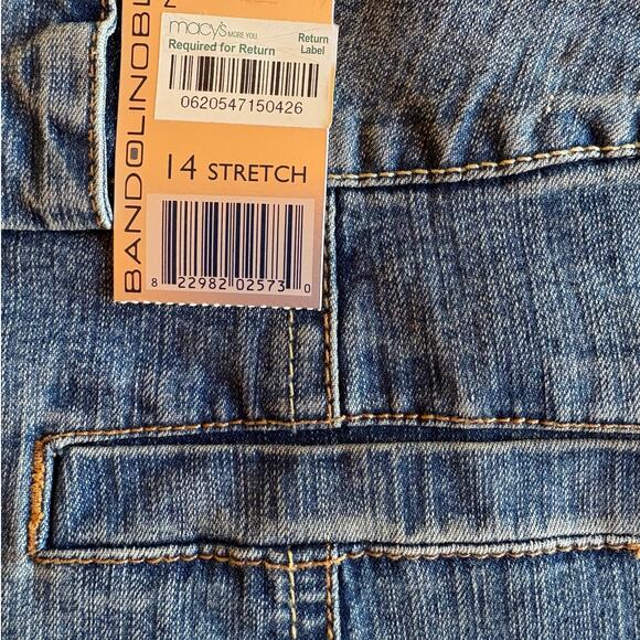 Bandolino Blu Long Denim Midi Panel Skirt NWT Deadstock Retro Vintage(?) size 14 - Picture 4 of 8